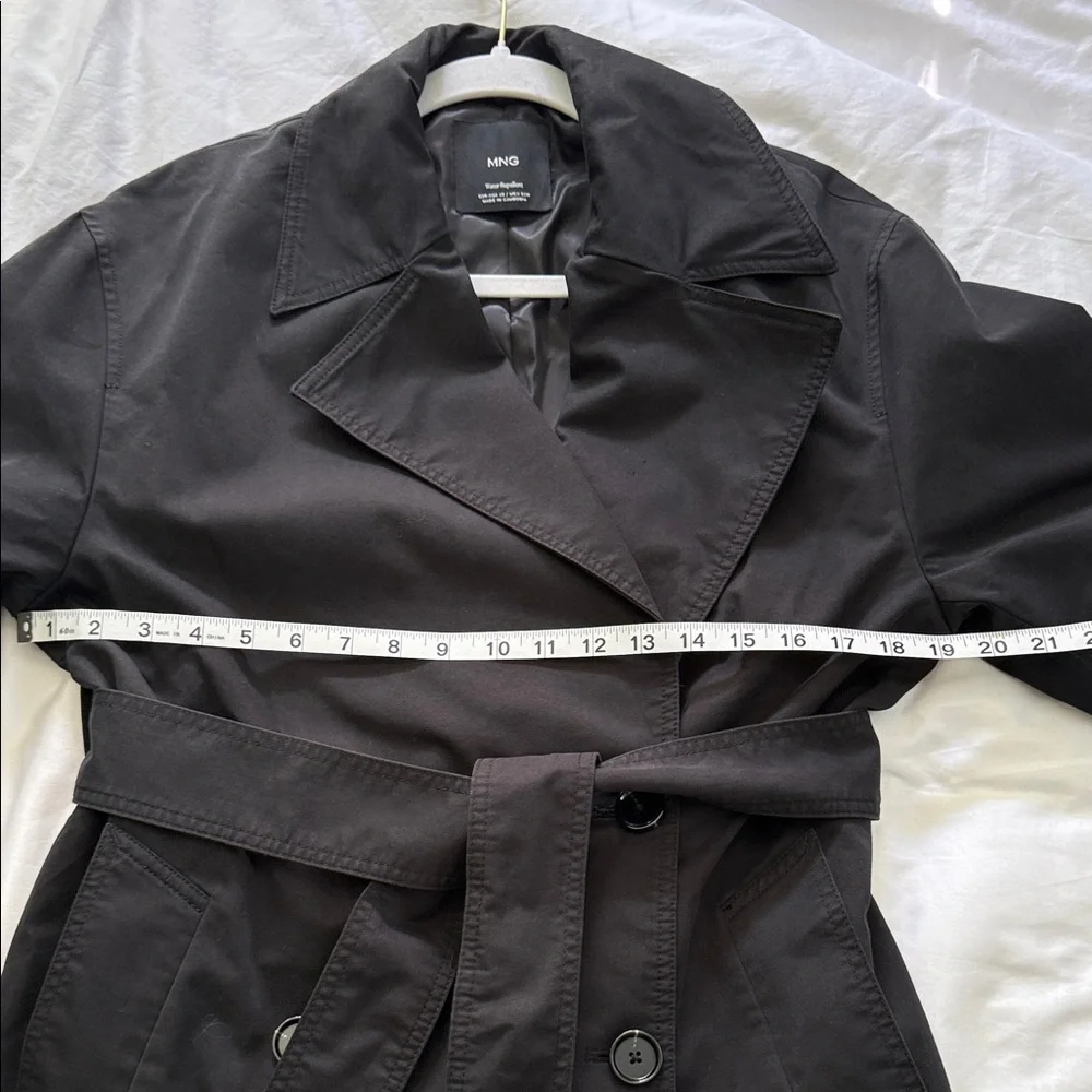 Mango Water-Repellent Black Jacket with Branded Label - Picture 9 of 13